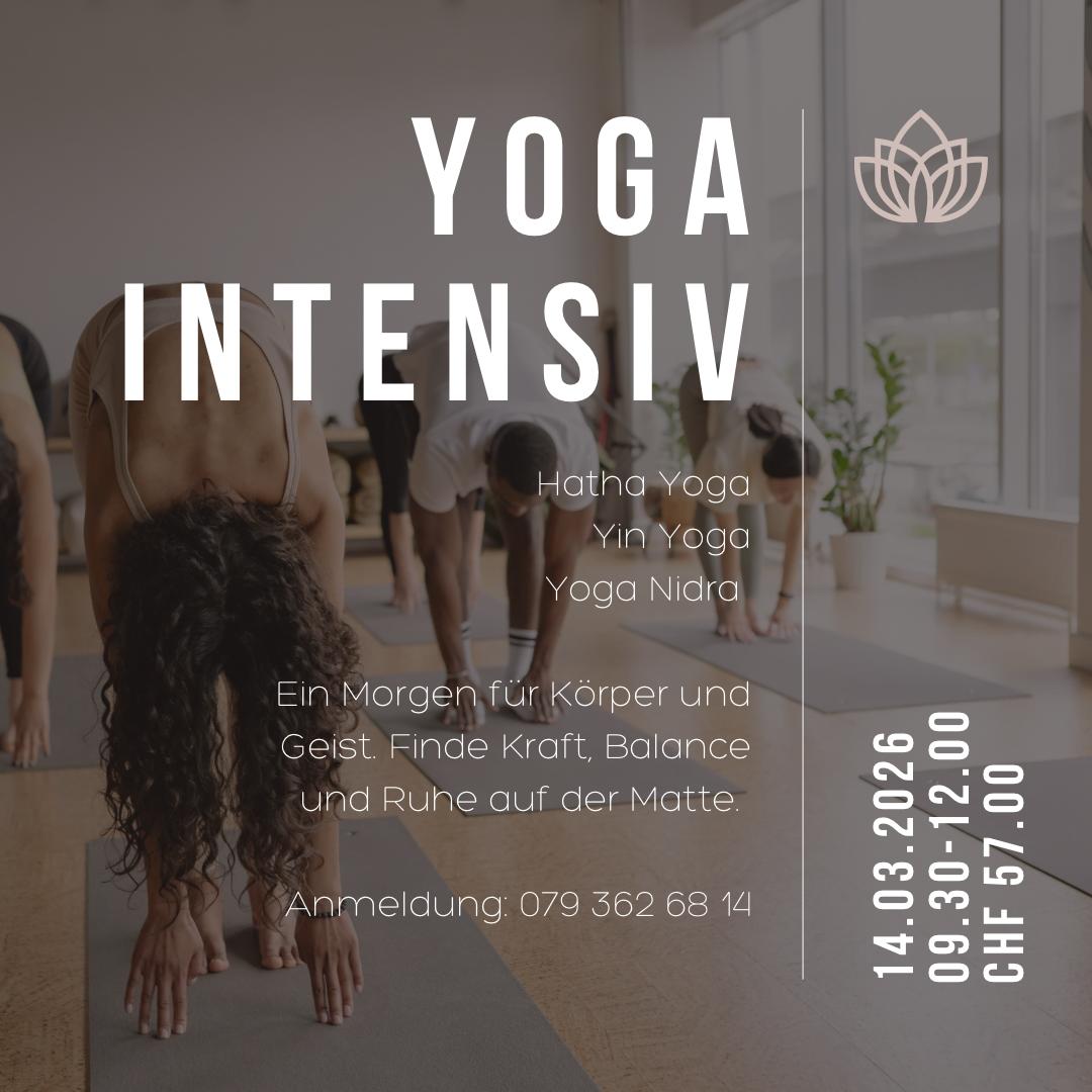 Flyer Yoga Intensiv am 14.03.2026